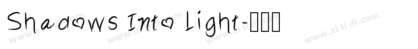 Shadows Into Light字体转换